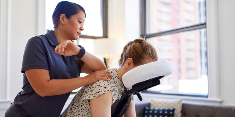 Massage assis au bureau