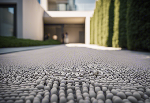 tapis de pierre extérieur